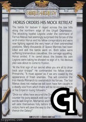 Horus Orders His Mock Retreat